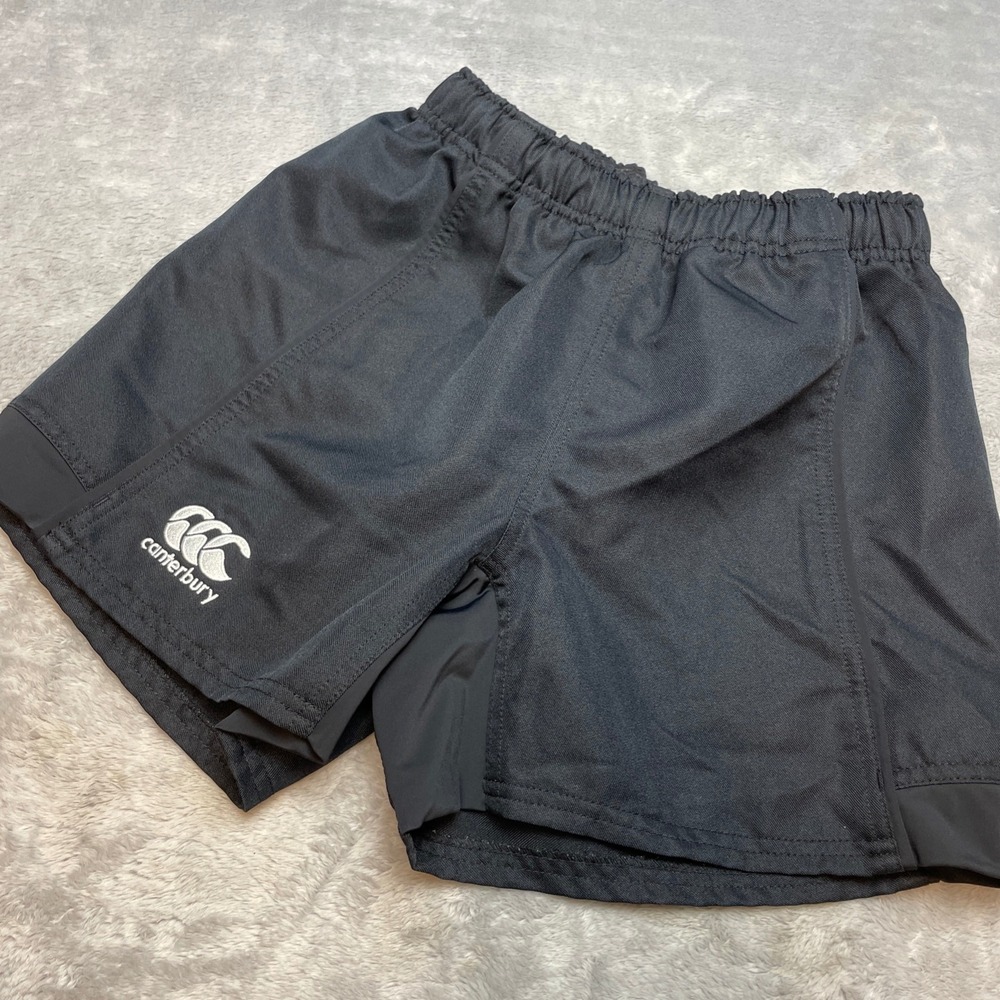 Canterbury Mens Rugby Shorts Size S Black Professional Training Athletic